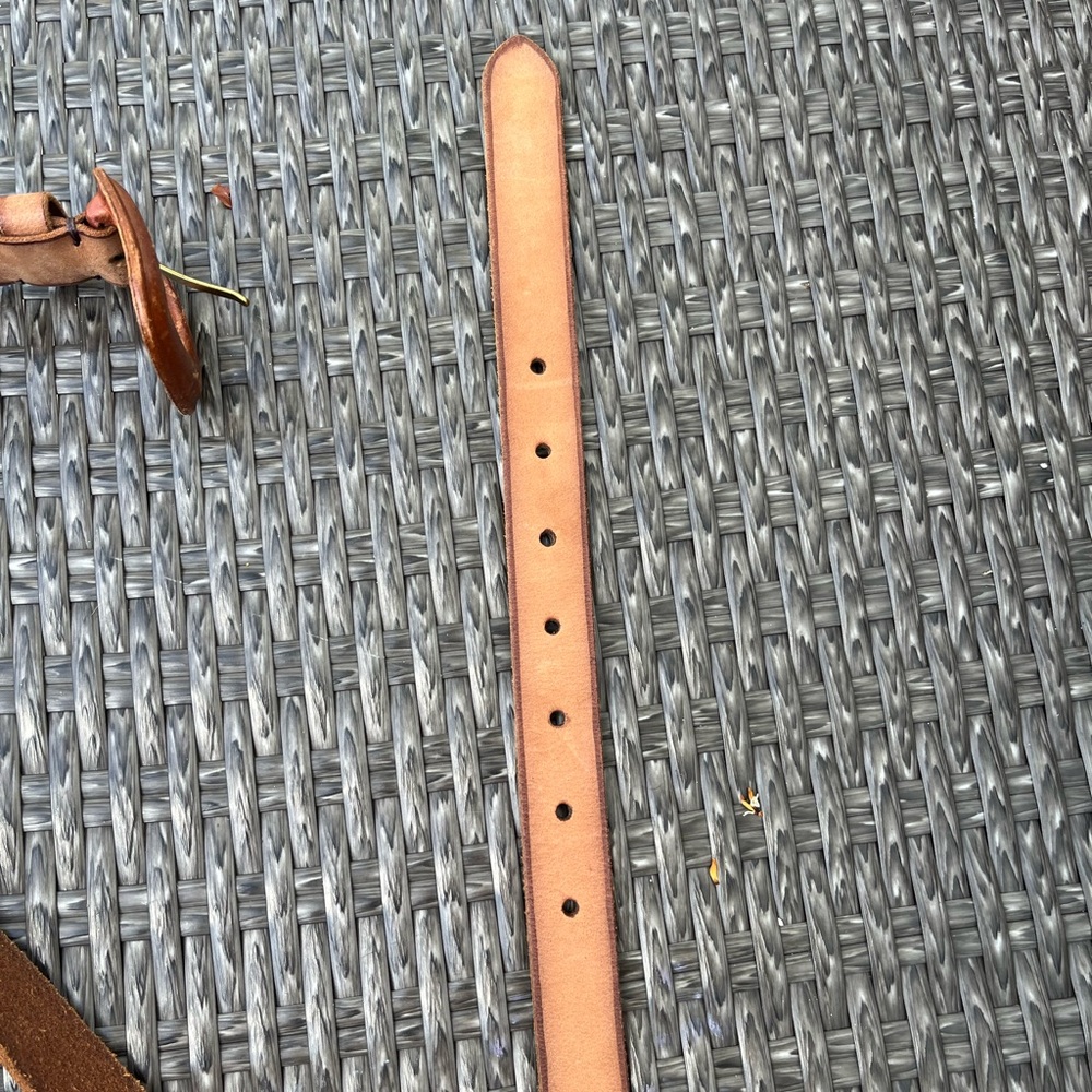 Frye Tan Leather Belt, XL - Picture 9 of 9
